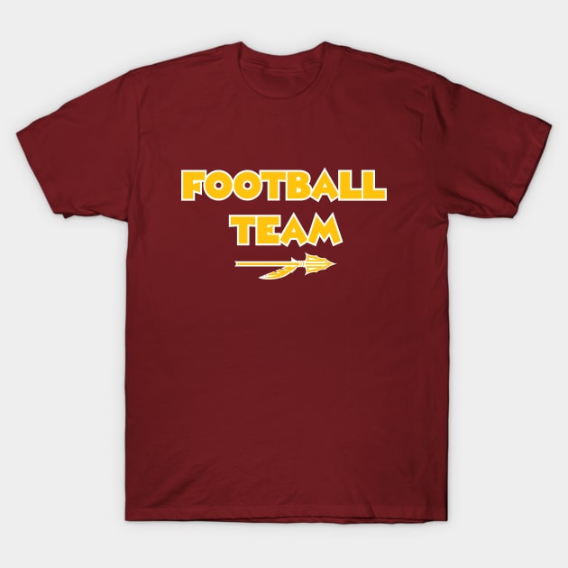 Football Team - Burgundy T-Shirt by KFig21